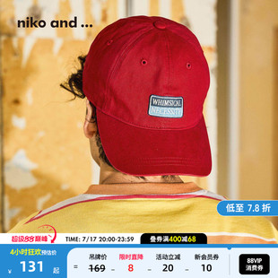 niko and ... 帽子男女同款2026新款街头嘻哈鸭舌帽657334