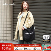 ...单肩包女2025新款 niko and 通勤休闲便携通勤帆布包153148
