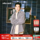 and 纯色宽松格子长袖 ...衬衫 niko 男2025冬季 新款 衬衫 外套581506