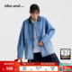 niko 巴恩风翻领做旧牛仔上衣633791 新款 and ...外套女2026春季