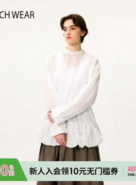 BUCH WEAR衬衫女2025夏季新款时尚日系甜美花苞系带上衣494373