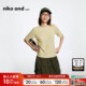 and ...T恤女夏季 新款 niko 简约休闲宽松纯色花边短袖 977417