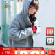 SEE 羊毛混纺牛角扣连帽外套641335 PIZZA羽绒服女25冬新款 YOU