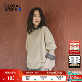 WORK 针织衫 女2025冬季 GLOBAL 新款 纯色含棉毛衣571350