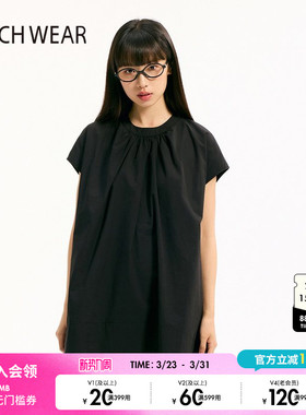 BUCH WEAR衬衫女2025夏季新款含棉休闲纯色无袖圆领上衣499338
