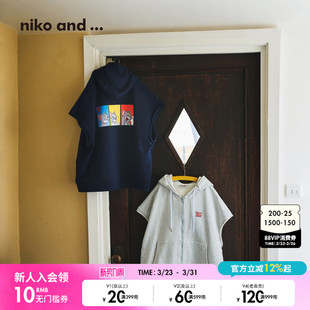 马甲无袖 niko 新款 ...猫和老鼠联名2026夏季 连帽卫衣638272 and