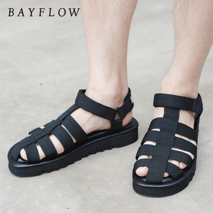 268248 包头罗马镂空休闲沙滩鞋 BAYFLOW凉鞋 男春夏季
