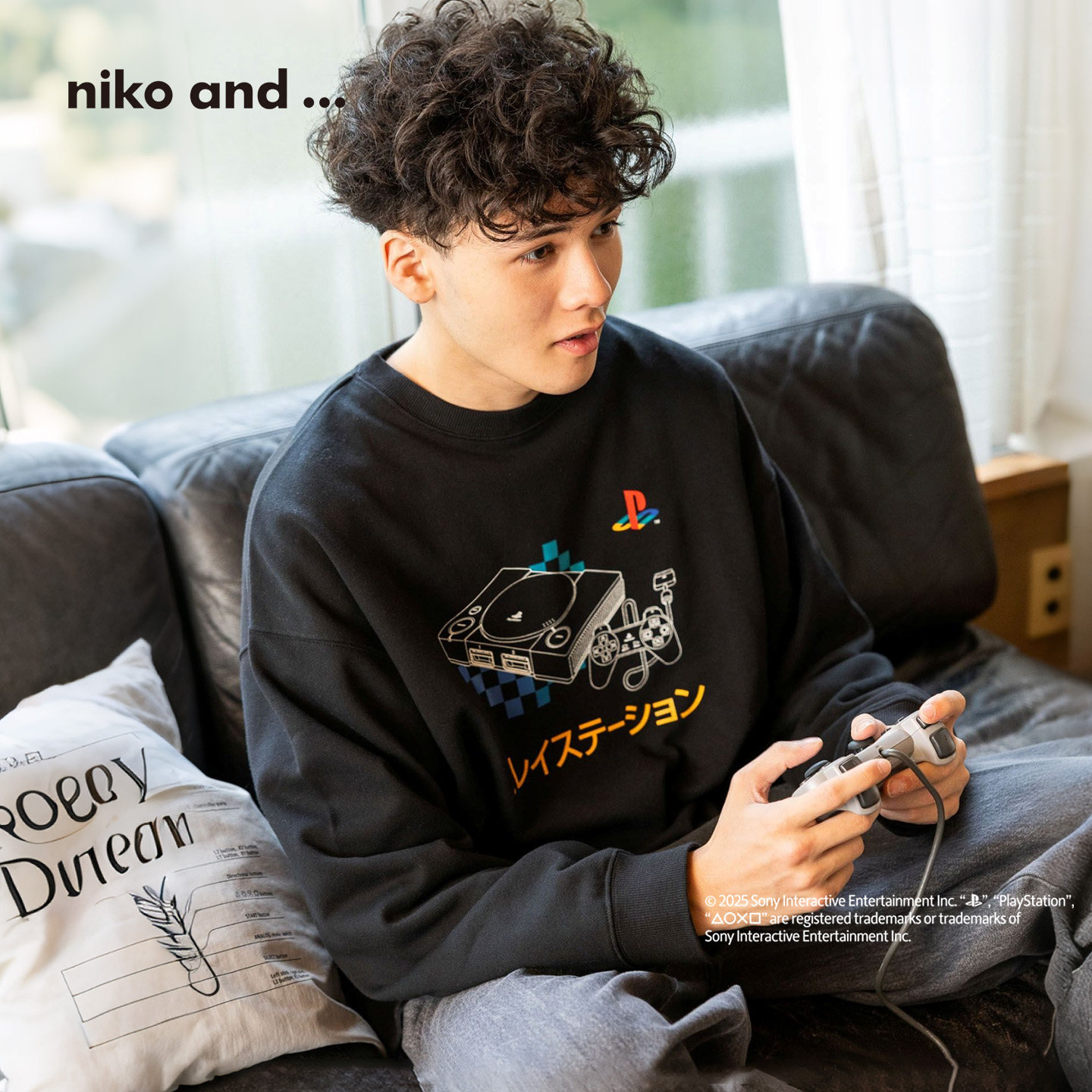 niko and ...PlayStation限定合作系列2026秋季廓形卫衣男284331图片