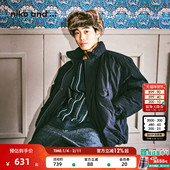 niko 日系宽松立领棉服厚外套494754 新款 and ...外套男2025冬季