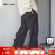 廓形宽松纯色休闲阔腿裤 niko 582273 女2025冬季 新款 and ...长裤