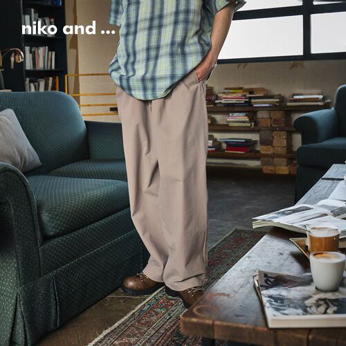 niko and ...休闲裤男2026春季新款松弛感通勤舒适直筒裤643883