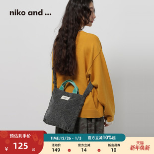 个性 ...提包女2025新款 潮流通勤斜挎包611272 and niko
