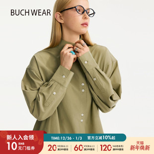 简约色系设计感休闲长袖 女2025秋冬新款 上衣602705 WEAR衬衫 BUCH