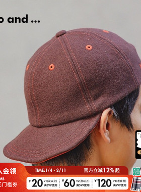 niko and ...帽子冬季新款时尚流行毛绒混纺鸭舌帽150163