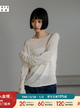 LOWRYS FARM针织衫女2025冬季新款优雅气质修身长袖上衣631261