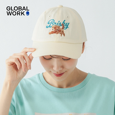 GLOBAL WORK FLUFFY FRIENDS联名2026新款动物刺绣鸭舌帽657054