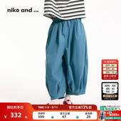 多巴胺日系气球灯笼裤 niko 318582 女2025夏季 薄款 and ...休闲裤