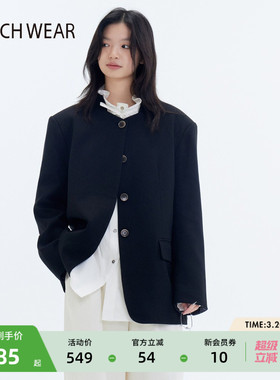 BUCH WEAR外套女2026春季新款宽松简约复古短款夹克衫594865