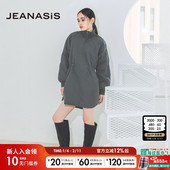 高领绗缝保暖日系短款 JEANASIS裙子女冬季 新款 连衣裙211038