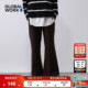 WORK 高级极简修身 休闲裤 GLOBAL 女25冬季 新款 显瘦微喇裤 子611253
