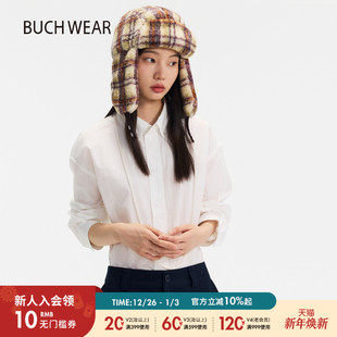 新款 女2026春季 翻领高级感减龄洋气休闲上衣611803 WEAR衬衫 BUCH