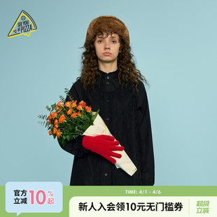 新款 SEE 小清新荷叶边日系上衣249515 女春季 PIZZA衬衫 YOU