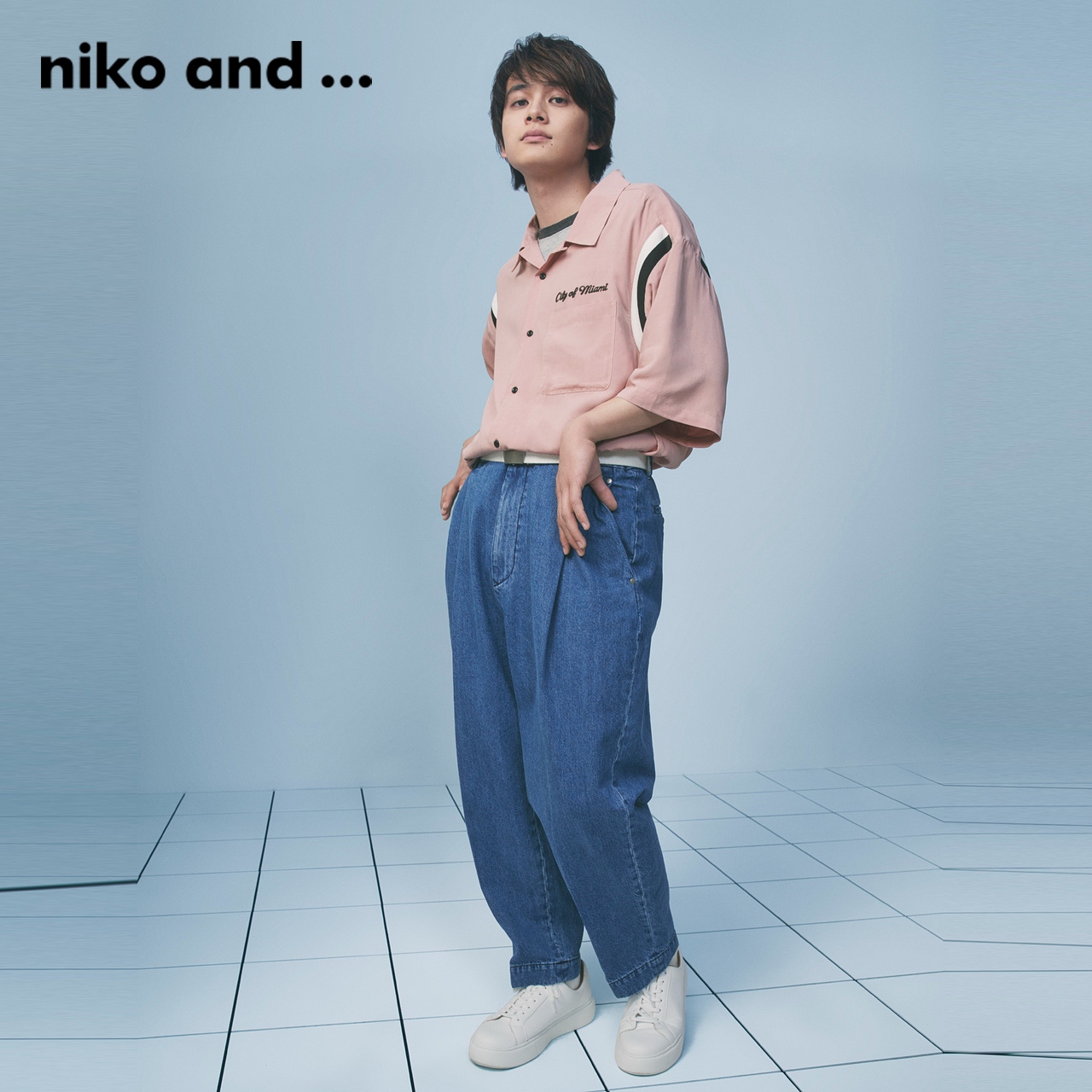 niko and ...牛仔裤男2025年春季简约长裤通勤直筒裤188361