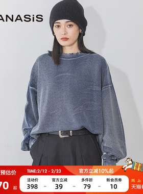 JEANASIS卫衣女冬季新款时尚宽松气质流行日系潮流上衣152426