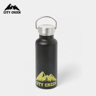 CITY CREEK保温杯日系简约运动便携可提不锈钢水杯888930