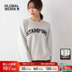 GLOBAL 字母印花日系毛衣115959 女2025年冬季 WORK 毛针织衫