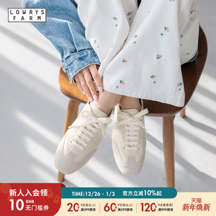FARM休闲鞋 平底德训单鞋 女2025夏季 T头鞋 284425 新款 LOWRYS