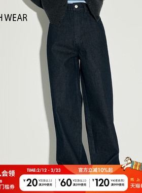 BUCH WEAR牛仔裤女25春季时尚简约宽松日系流行直筒裤246517