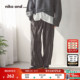 廓形柔感舒适设计感阔腿裤 niko 494741 子女2025冬季 新款 and ...裤