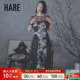 时尚 HARE连衣裙女2025夏季 新款 晕色蕾丝拼接Y3K气质长裙291953