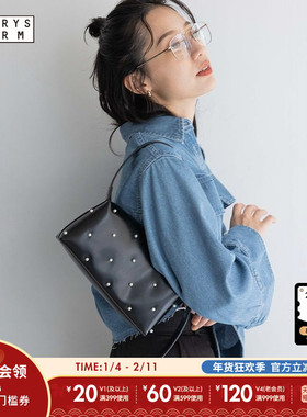 LOWRYS FARM单肩包女2025春季时尚便携通勤珍珠手拎包149609