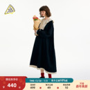 PIZZA连衣裙女2025秋冬新款 娃娃领甜美小黑裙607183 YOU SEE