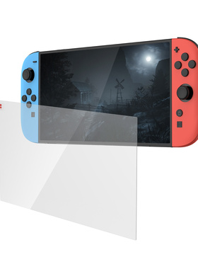 DOBE适用任天堂Switch 2钢化膜Switch 2代主机全屏覆盖防指纹游戏主机屏幕保护膜定位器高清护眼贴膜防摔玻璃