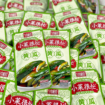 与李湘食小菜很忙黄瓜下饭菜熟食