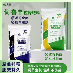 鲁丰控释肥精准全控缓释肥料适合各种大田作物瓜果蔬菜缓释底肥