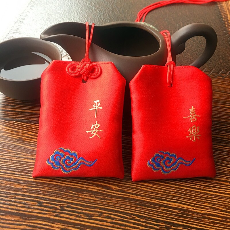 新品新生婴儿宝宝胎发收纳袋胎毛保存diy随身平安护身符福袋挂件
