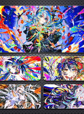 米山舞插画鼠标垫超大动漫二次元mika办公书桌游戏电竞电脑键盘垫