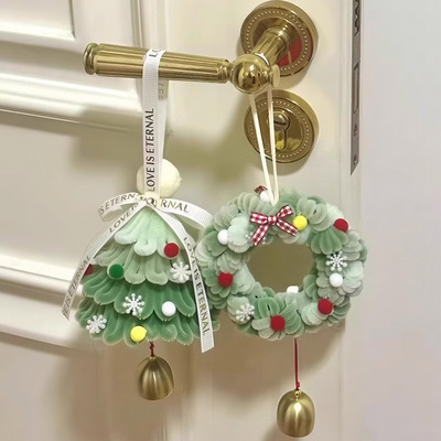 扭扭棒圣诞树花环挂件手工diy