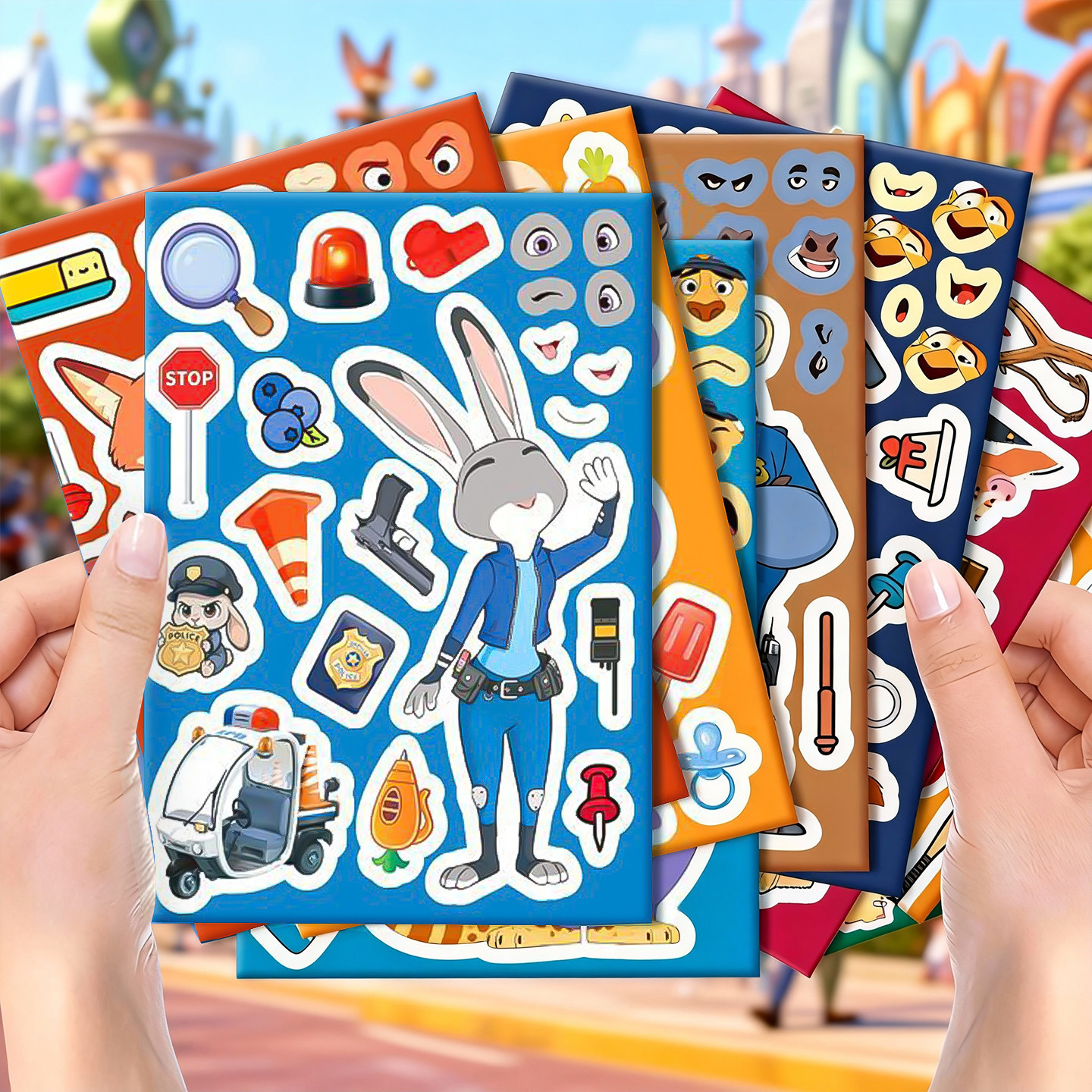 疯狂动物城换面贴纸全套DIY