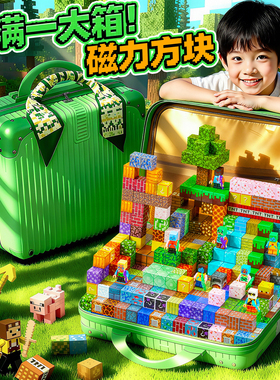 我的世界磁力方块全套正版积木玩具益智强磁铁儿童男孩子圣诞礼物