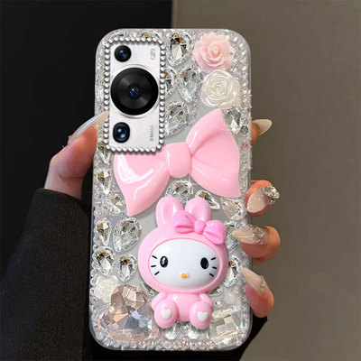 满钻奢华镶钻适用华为P60手机壳网红70硬壳50SE全包70女款7Pro防摔V2RSR蛇年7保护套V3高级感60SE外壳200