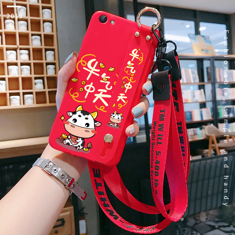 新年vivo手机壳硅胶软壳网红红色