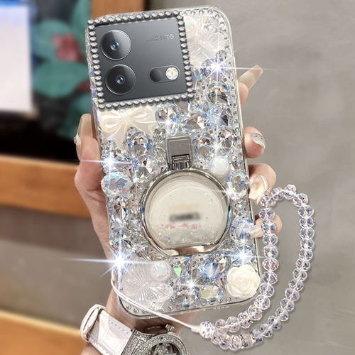 高端奢华镶钻手机壳，不掉钻，不发黄