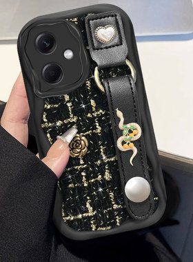 针织名媛小香风蛇年本命年适用Redmi红米Note12手机壳女款k60高级感k30春节12s/2025年14结婚14喜庆13x红色