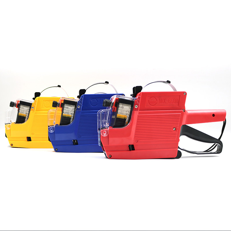 双排6600打码机标价机超市价格打价机款号日期手动双行标价打印机器百货商店价签机商品价签不干胶两行打印