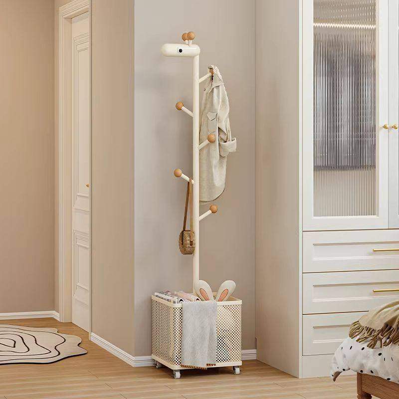 挂衣架落地卧室转角小型立式衣服置物架脏衣篓一体移动儿童衣帽架,住宅家具,衣帽架,淘宝优惠券,粉丝福利购,淘宝优惠卷